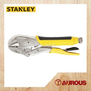 STANLEY STRAIGHT JAW LOCKING PLIER WITH BI-MATERIAL HANDLE (10'' 254MM) 84-371-1
