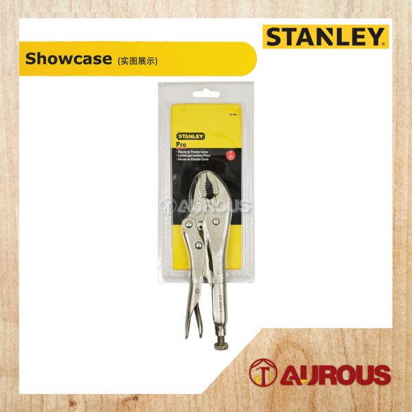 STANLEY CURVED JAW LOCKING PLIER C/W BI-MATERIAL HANDLE (5'' 84-367 , 7'' 84-368) - Image 3