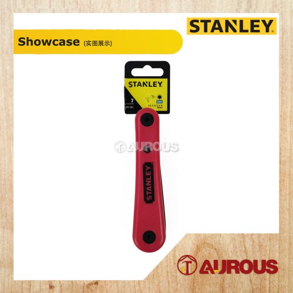 STANLEY HEX KEY SET 7 PCS MET FOLD (2.5, 3, 4, 5, 6, 8, 10MM) 69-262 - Image 4