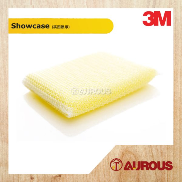 3M SCOTCH BRITE ALL PURPOSE CLEANING NET SPONGE KITCHEN NON STICK COOKWARE SCRATCH FREE NYLON SPONGE (1 PC/PACK) - Image 3