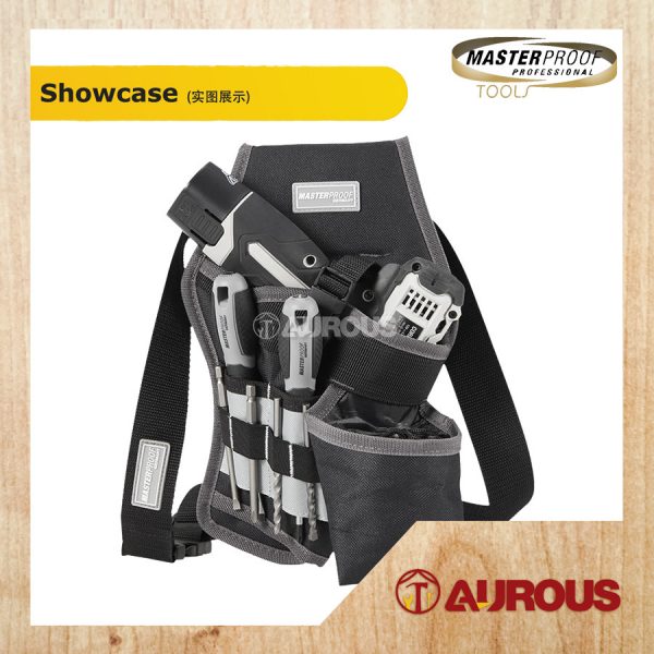 MASTERPROOF HEAVY DUTY DRILL WAIST TOOL POUCH BAG WATER & TEAR RESISTANT (3001) - Image 4