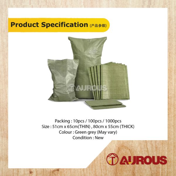 BUILDING GARBAGE PP WOVEN BAG KOSONG BARU/NEW (100 PCS) - Image 5