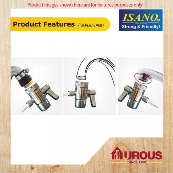 ISANO ONE WAY DIVERTER 1611FS / 1633FS ( 1/4'' , 3/8" ) - USE FOR WATER FILTER - Image 6