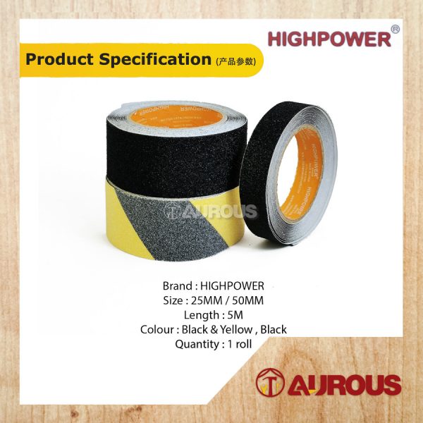 HIGHPOWER SELF ADHESIVE ANTI SLIP FLOOR SAFETY TAPE STICKERS 5 METER - Image 8
