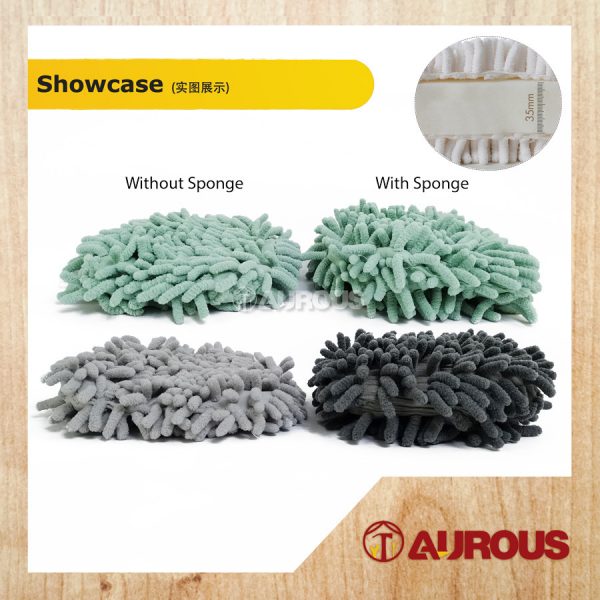CHENILLE KITCHEN BATHROOM MICROFIBER ABSORBENT TOWEL HANGING HAND TOWEL BALL (WITH/WITHOUT SPONGE) - Image 3