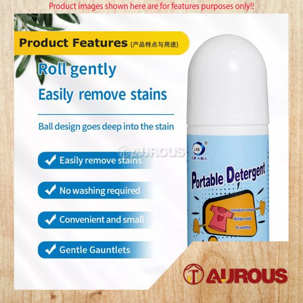 LKB PORTABLE DETERGENT CLOTH OIL STAIN REMOVER CLOTHES CLEANING ROLL BALL 50ML - Image 7