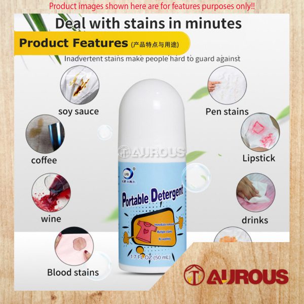 LKB PORTABLE DETERGENT CLOTH OIL STAIN REMOVER CLOTHES CLEANING ROLL BALL 50ML - Image 6