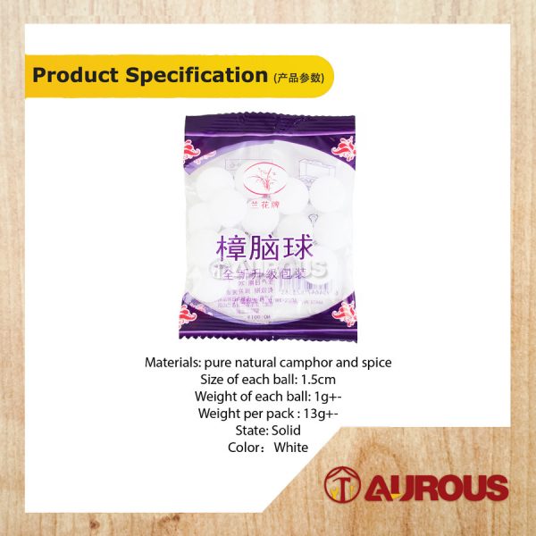 MOTH BALL CAMPHOR PILL NONTOXIC WARDROBE CLOTHES PEST CONTROL 臭丸 樟脑球 除味芳香球 - Image 3