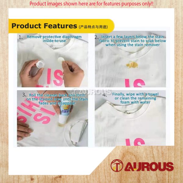 LKB PORTABLE DETERGENT CLOTH OIL STAIN REMOVER CLOTHES CLEANING ROLL BALL 50ML - Image 8