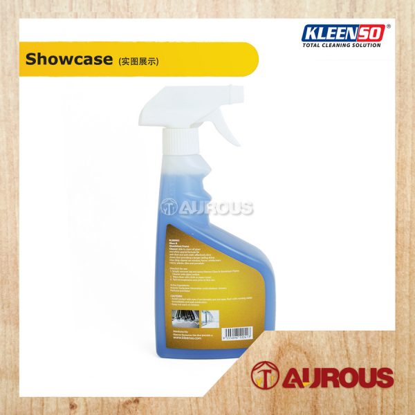 KLEENSO ANTI-DUST FLOWER FRAGRANCE GLASS & ALUMINIUM FRAME CLEANER (500ML) - Image 2