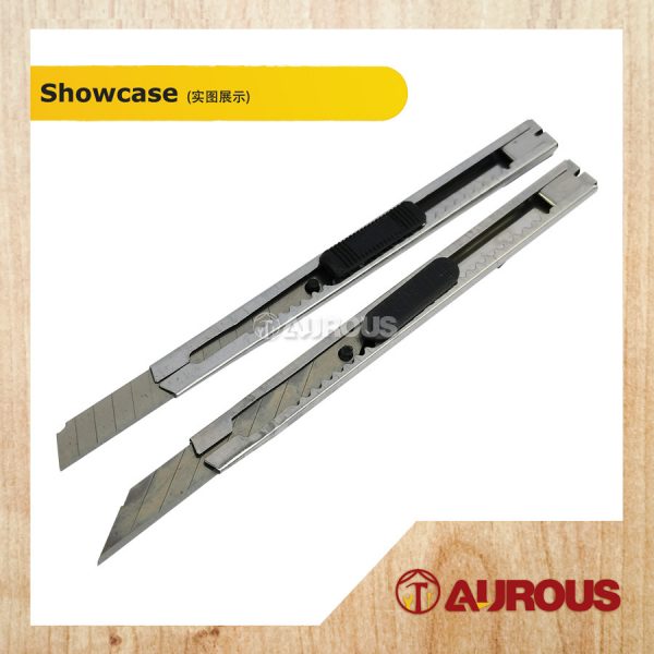 9MM BLADE UTILITY METAL BLADE CUTTING KNIFE / PAPER CUTTER / SNAP OFF BLADE KNIFE (NORMAL/SHARP) - Image 4