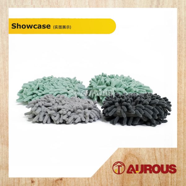CHENILLE KITCHEN BATHROOM MICROFIBER ABSORBENT TOWEL HANGING HAND TOWEL BALL (WITH/WITHOUT SPONGE) - Image 2