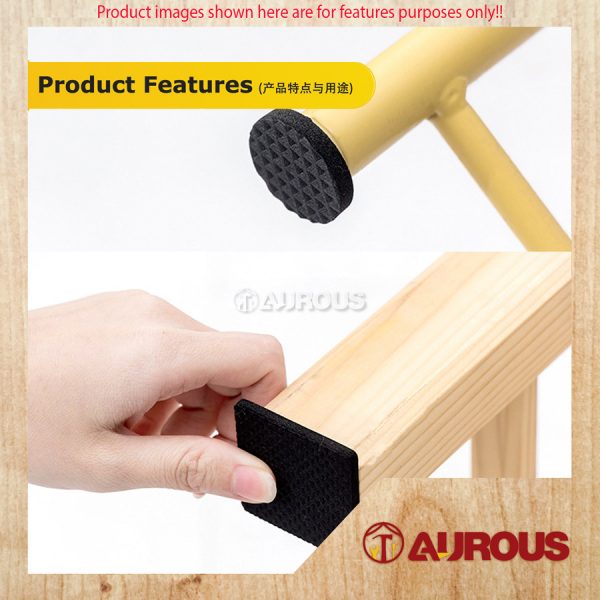 SELF ADHESIVE ANTI-SLIP FLOOR ANTI SKID BLACK RUBBER FURNITURE PROTECTOR PADS - Image 8