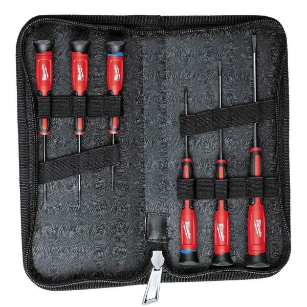 MILWAUKEE 6PCS PRECISION SCREWDRIVER SET WITH CASE 48-22-2606 [BLUE CAP] - Image 4