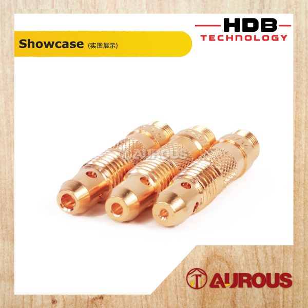 HDB TECHNOLOGY TIG COLLET BODY NOZZLE TORCHES TIG WP-17/18/26 (COPPER) - Image 2