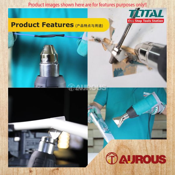 TOTAL HEAT GUN / HOT AIR GUN TB20062 2000W WITH LCD DISPLAY - Image 8
