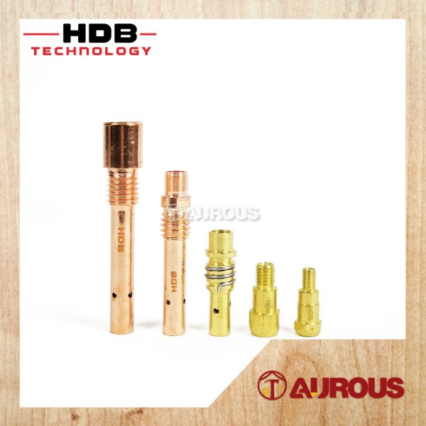 HDB TECHNOLOGY MIG COPPER/BRASS CONTACT TIP HOLDER FOR MIG AIR COOLED WELDING TORCH - (1 PIECE)