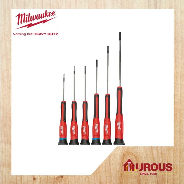 MILWAUKEE 6PCS PRECISION SCREWDRIVER SET WITH CASE 48-22-2606 [BLUE CAP]