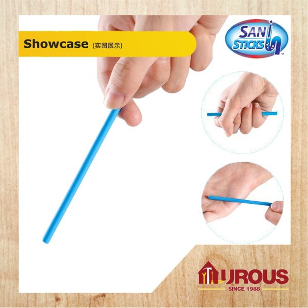 SANI STICKS ENZYME STICK PIPE DEODORIZER PREVENT CLOGS DRAIN CLEANER [BLUE] 12PCS STICK - Image 3