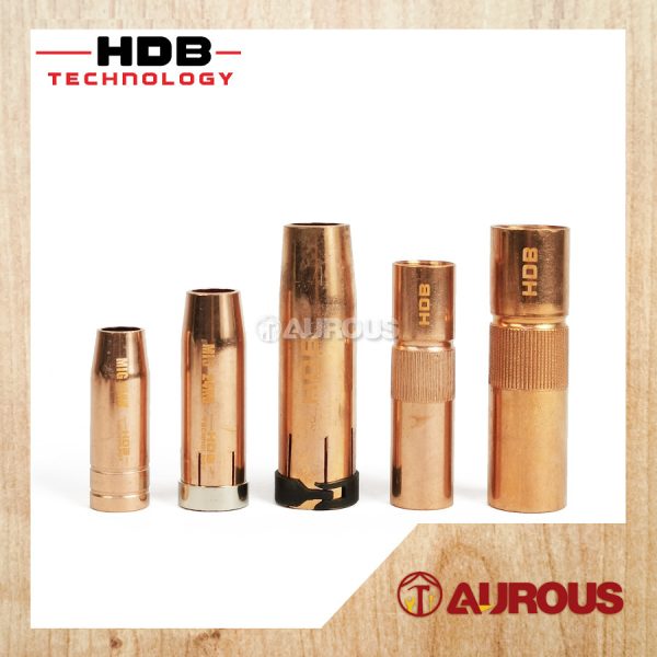 HDB TECHNOLOGY MIG COPPER GAS NOZZLE FOR MIG AIR COOLED WELDING TORCH - (1 PIECE)