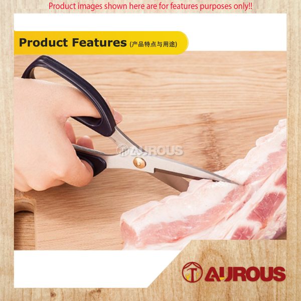 QUAN POWERFUL STAINLESS STEEL SCISSOR KITCHEN MULTIPURPOSE SCISSOR GUNTING (QSS-160 , QSS-195) - Image 5