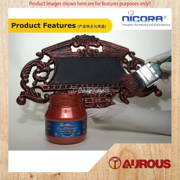 NICORA SIESON WATER BORNE DECORATIVE PAINT FOR INTERIOR & EXTERIOR 250G (S-35 to S-48) - Image 2