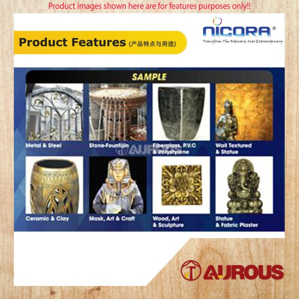 NICORA SIESON WATER BORNE DECORATIVE PAINT FOR INTERIOR & EXTERIOR 250G (S-35 to S-48) - Image 4
