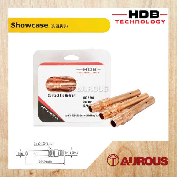 HDB TECHNOLOGY MIG COPPER/BRASS CONTACT TIP HOLDER FOR MIG AIR COOLED WELDING TORCH - (1 PIECE) - Image 5