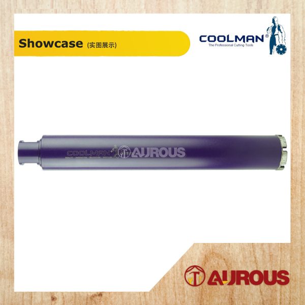 COOLMAN®️ 2 1/2" DIAMOND CORE BIT CBP ECOSMART A-ROP THREAD 63MM X 450MM (CBP-63) - Image 2