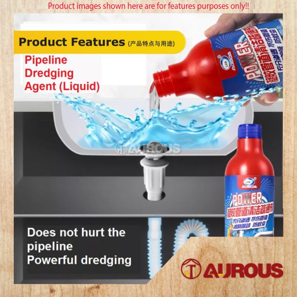 LKB POWER DRAIN CLOG REMOVER PIPELINE DREDGING AGENT LIQUID 500ML - Image 4