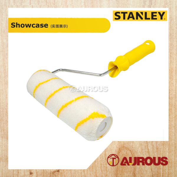 STANLEY CAGE PAINT ROLLER FRAME WITH 11MM PILE ROLLER REFILL 7''/175MM (1-29-494) - Image 3