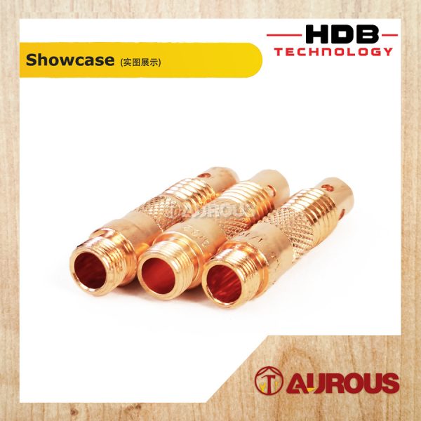 HDB TECHNOLOGY TIG COLLET BODY NOZZLE TORCHES TIG WP-17/18/26 (COPPER) - Image 3