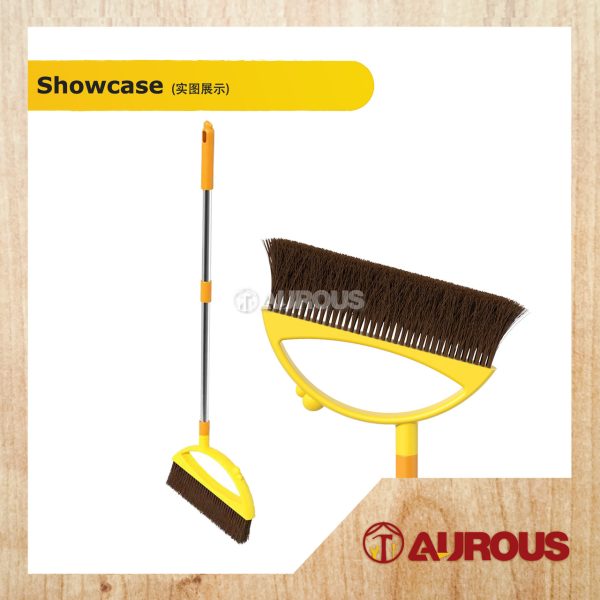 YELLOW DUCK HOME KITCHEN MAGIC BROOM AND DUST PAN SET NON STICK SWEEPING HANDY TOOL PENYAPU & PENYODOK SET - Image 3