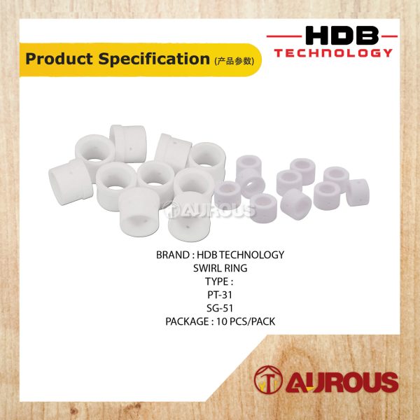HDB TECHNOLOGY WELDING CUTTING TORCH SWIRL RING (SG-51 / PT-31) (10PCS/PACK) - Image 4