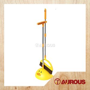 YELLOW DUCK HOME KITCHEN MAGIC BROOM AND DUST PAN SET NON STICK SWEEPING HANDY TOOL PENYAPU & PENYODOK SET