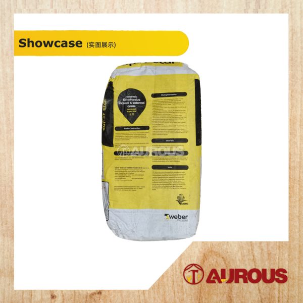 WEBERSET BELCEM SUPERSTAR CERAMIC TILE ADHESIVE INTERNAL & EXTERNAL AREAS CEMENT GUM 20KG - Image 3