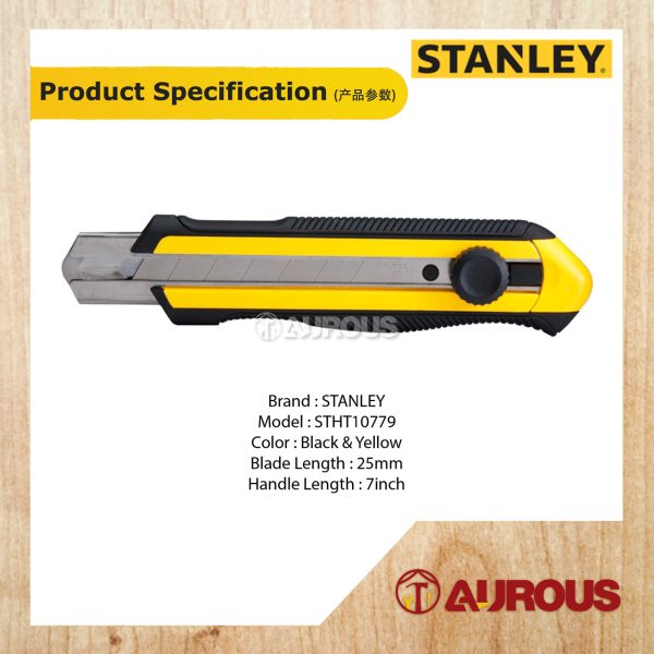 STANLEY QUICK POINT DYNA GRIP SNAP OFF BLADE KNIFE 25MM STHT10425-8 - Image 5