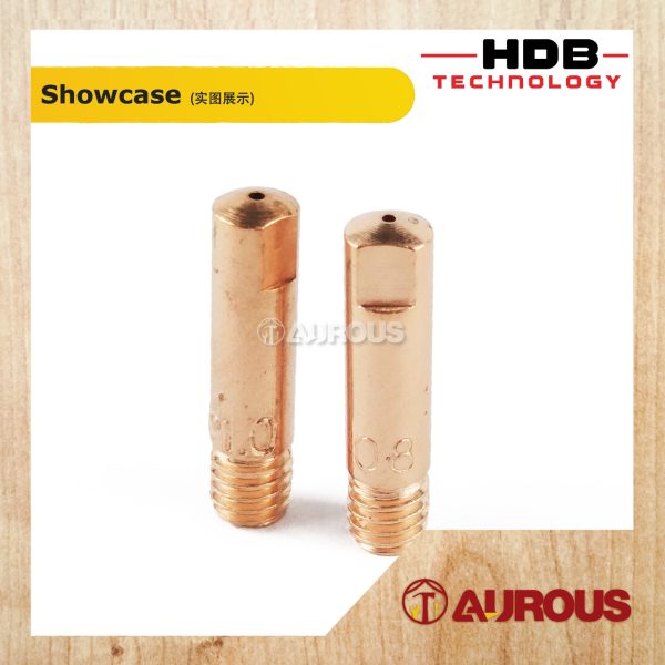 HDB TECHNOLOGY WELDING MB CONTACT TIP MIG 15AK M6x25 DIA.6MM (0.8MM/1.0MM) - Image 2