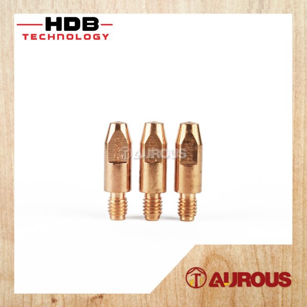 HDB TECHNOLOGY WELDING MB CONTACT TIP MIG 24KD/25AK/26KD M6x28 DIA.8MM (0.8MM/1.0MM/1.2MM)