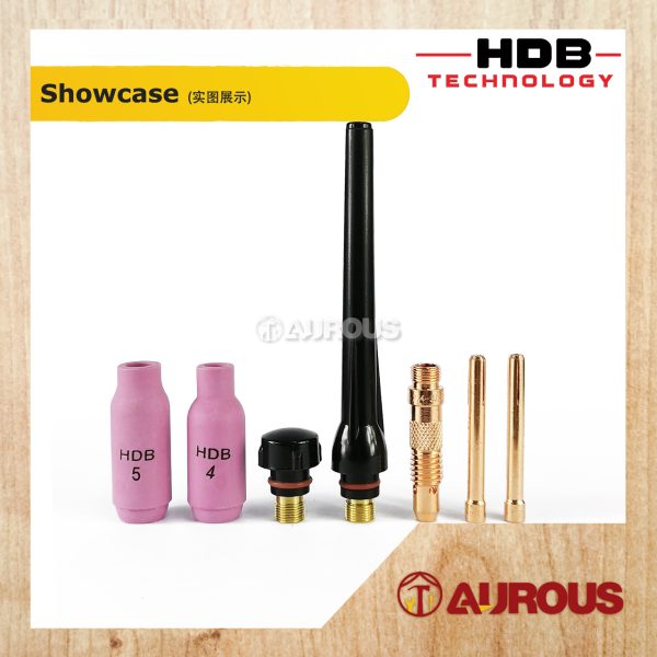 HDB TECHNOLOGY TIG WP17/18/26 WELDING ACCESSORIES SET (1.6MM/2.4MM) - Image 3