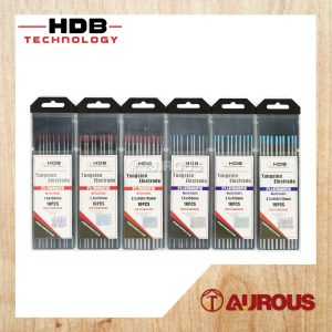 HDB TECHNOLOGY WELDING WT20 TUNGSTEN ELECTRODE FOR TIG WELDING 1.6MM/2.4MM/3.2MM (BLUE/RED) - 1 UNIT