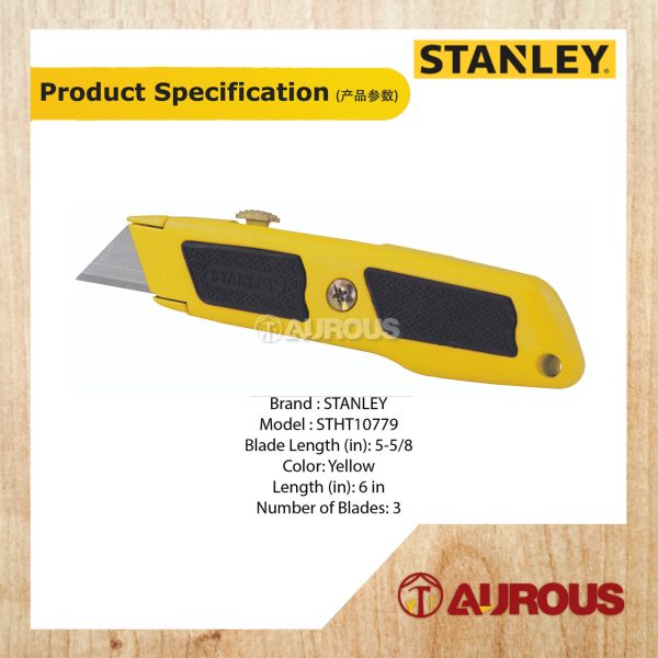 STANLEY DYNAGRIP RETRACTABLE UTILITY CUTTER (6MM 1/2") STHT10779-8 - Image 5