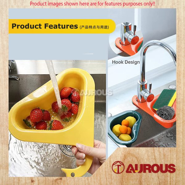 MULTIFUNCTION SWAN SHAPE KITCHEN SINK DRAIN HANGER STORAGE BASKET SINK STAINER - Image 5