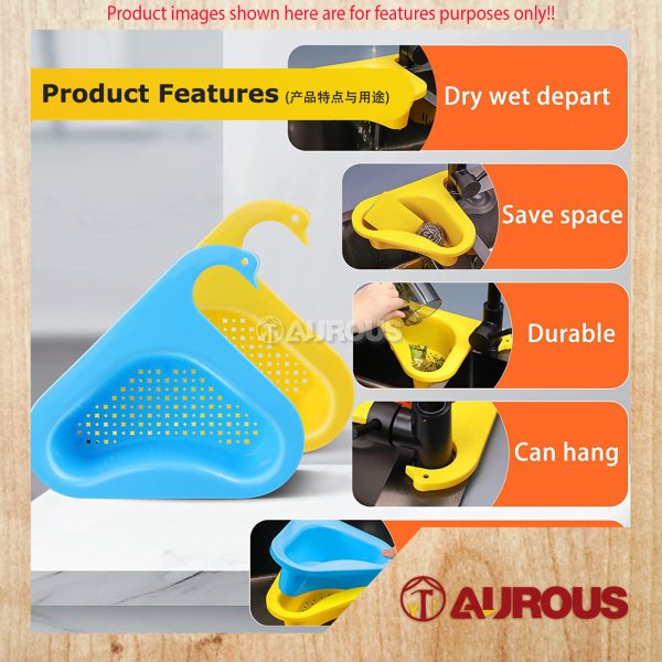 MULTIFUNCTION SWAN SHAPE KITCHEN SINK DRAIN HANGER STORAGE BASKET SINK STAINER - Image 7