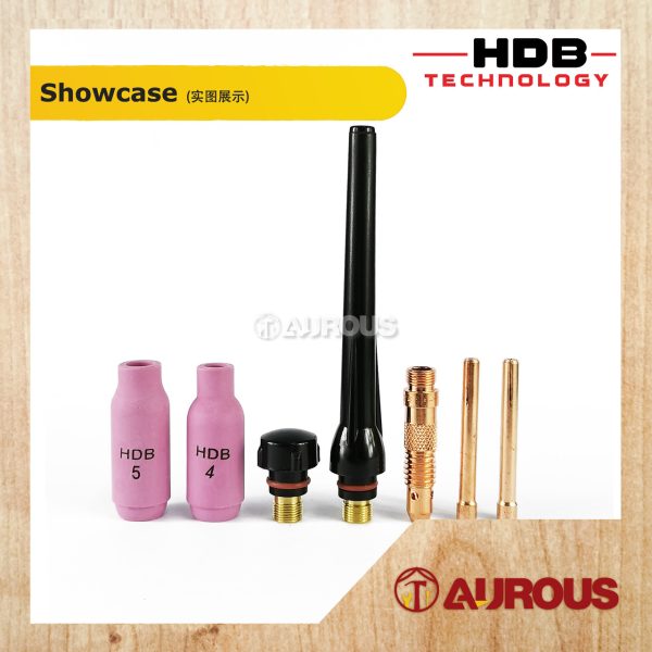HDB TECHNOLOGY TIG WP17/18/26 WELDING ACCESSORIES SET (1.6MM/2.4MM) - Image 2