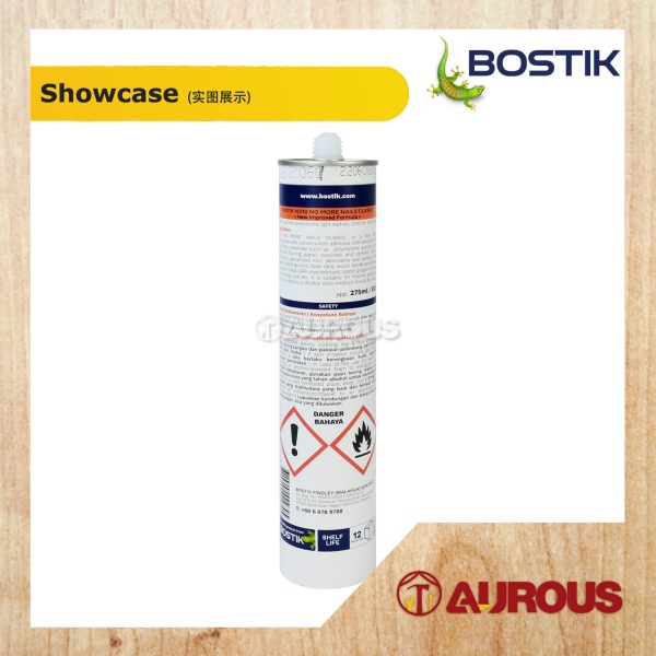 BOSTIK NO MORE NAILS MULTIPURPOSE CONSTRUCTION ADHESIVE 320G BEIGE (N310) - Image 2