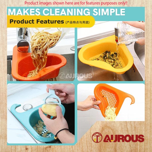 MULTIFUNCTION SWAN SHAPE KITCHEN SINK DRAIN HANGER STORAGE BASKET SINK STAINER - Image 6
