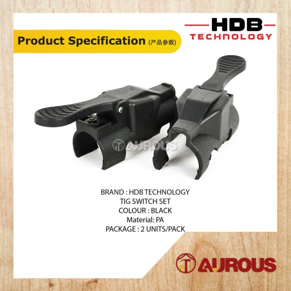 HDB TECHNOLOGY WELDING TIG SWITCH SET TIG TRIGGER SWITCH OFF/ON SWITCH (HDB-H008) 2 UNITS/PACK - Image 5