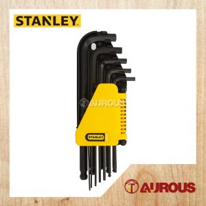 STANLEY LONG ARM 12PCS HEX KEY SET BALL TIPS 69-257 (3/32"-3/8")