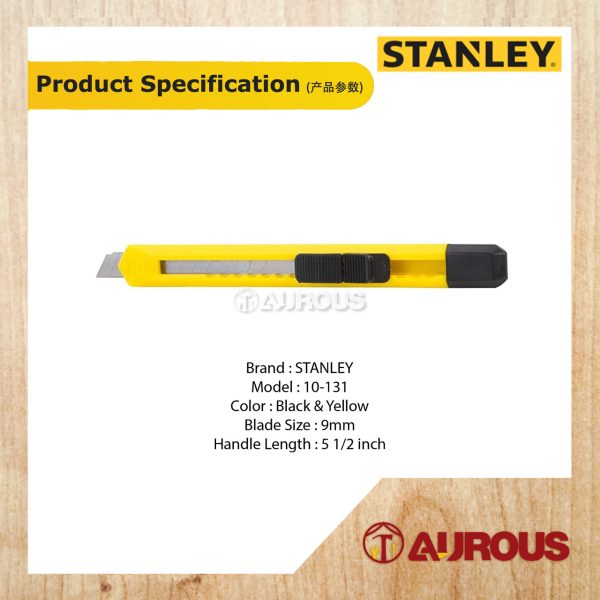 STANLEY BASIC SNAP OFF CUTTER 9MM (10-131) - Image 6